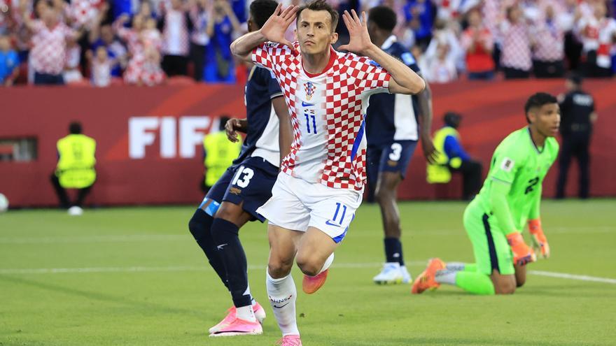 Fotos de Budimir en el partido Panamá-Croacia del Mundial 2026