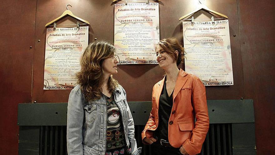 A la izquierda, Fuensanta Onrubia, subdirectora de la ENT, junto a Emi Ecay, la directora.