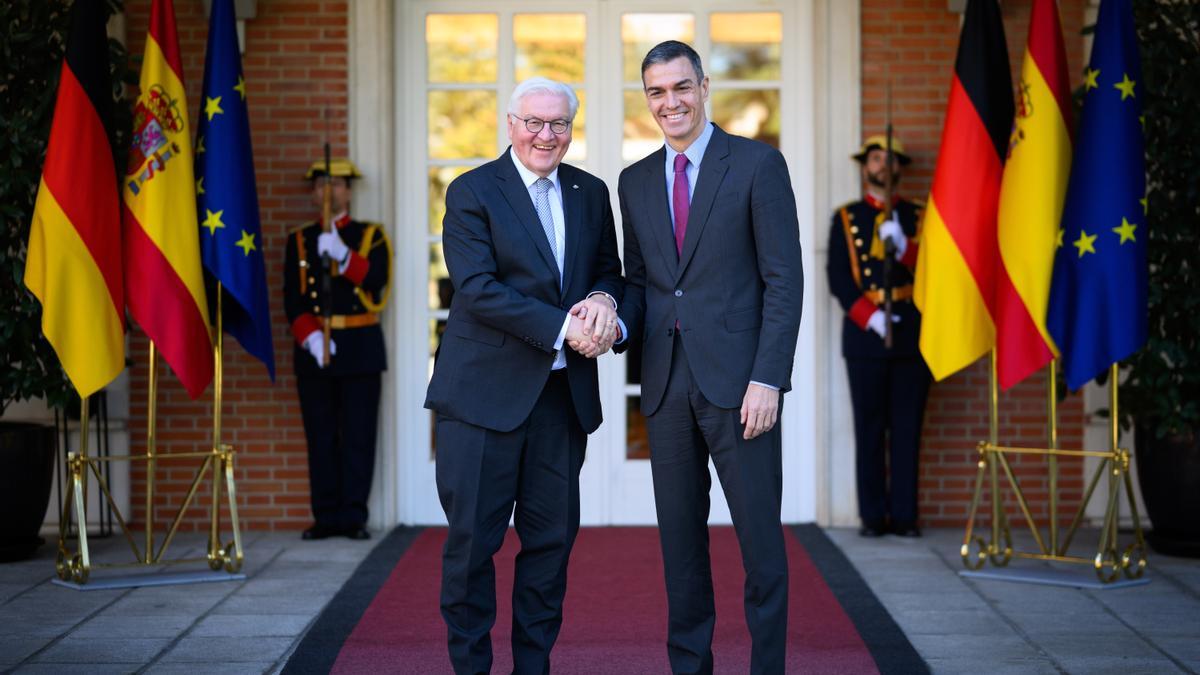 Sánchez y Steinmeier, en Moncloa.