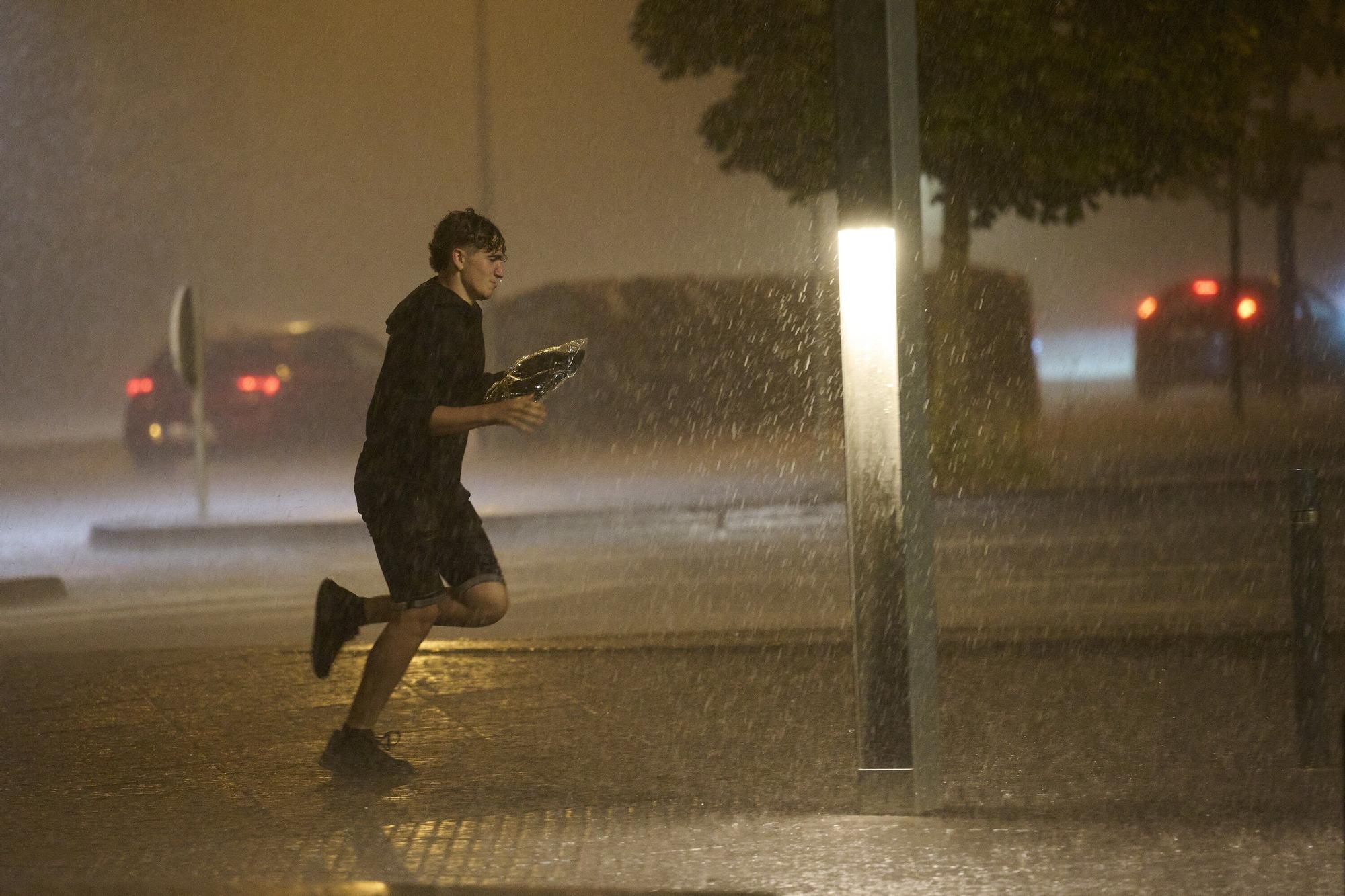 Tormenta en Pamplona y la Comarca