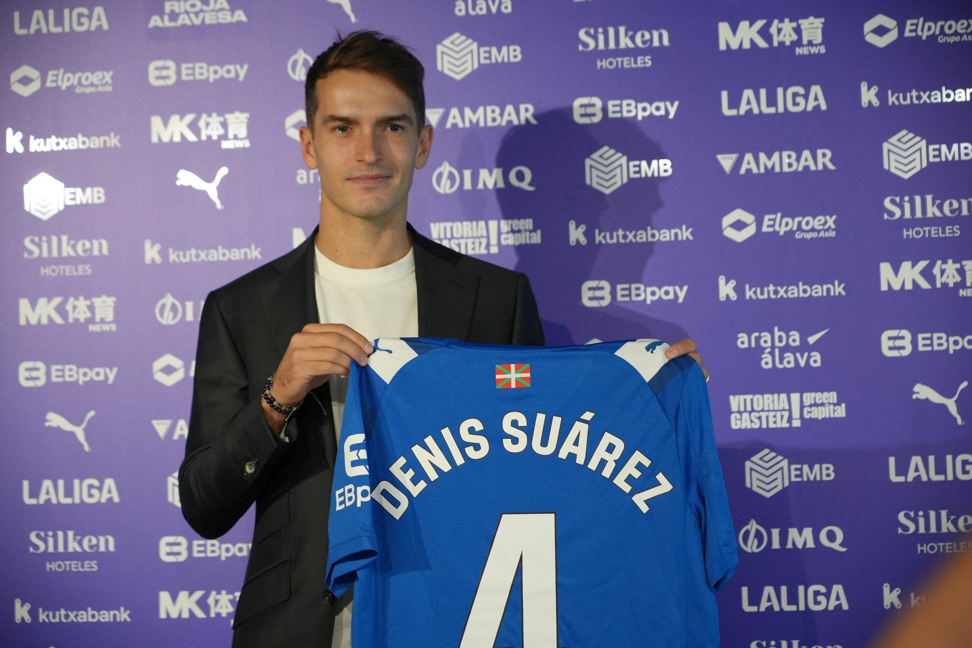 En imágenes: Presentación de Denis Suárez como jugador del Alavés