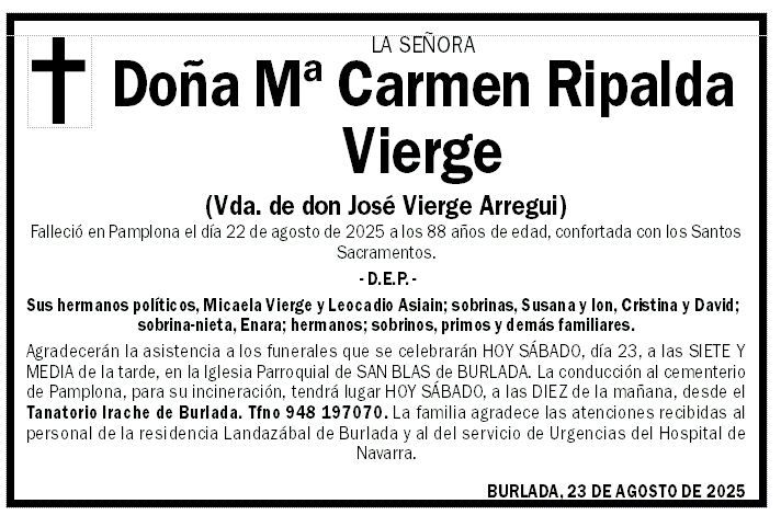 Mª Carmen Ripalda Vierge