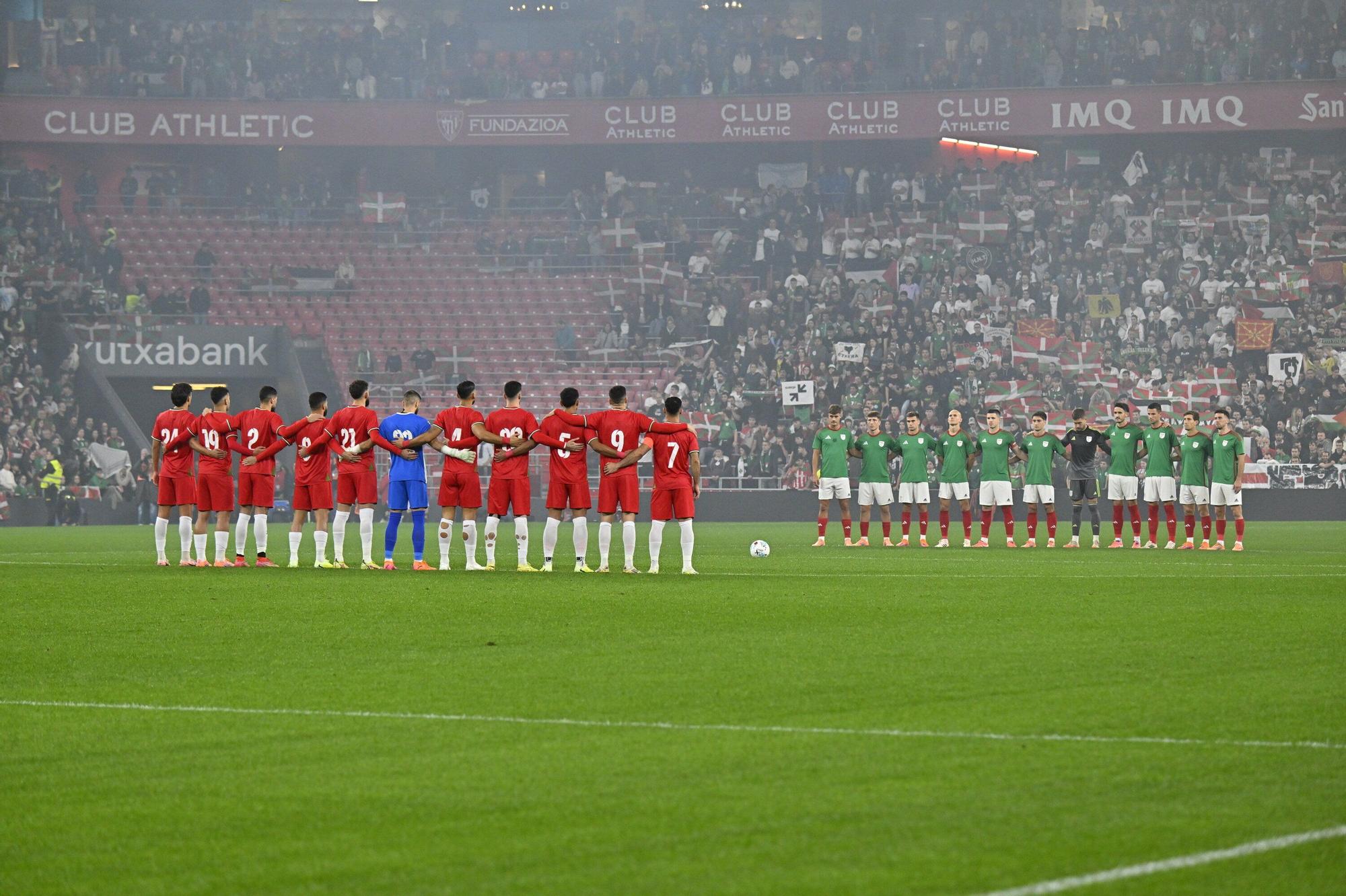 Las imágenes del Euskal Selekzioa - Palestina