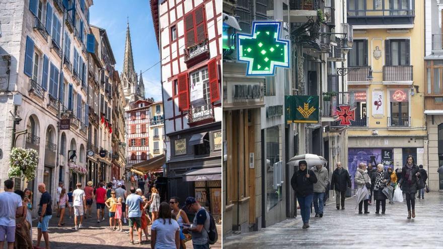 El comercio de Iruña mira a Baiona