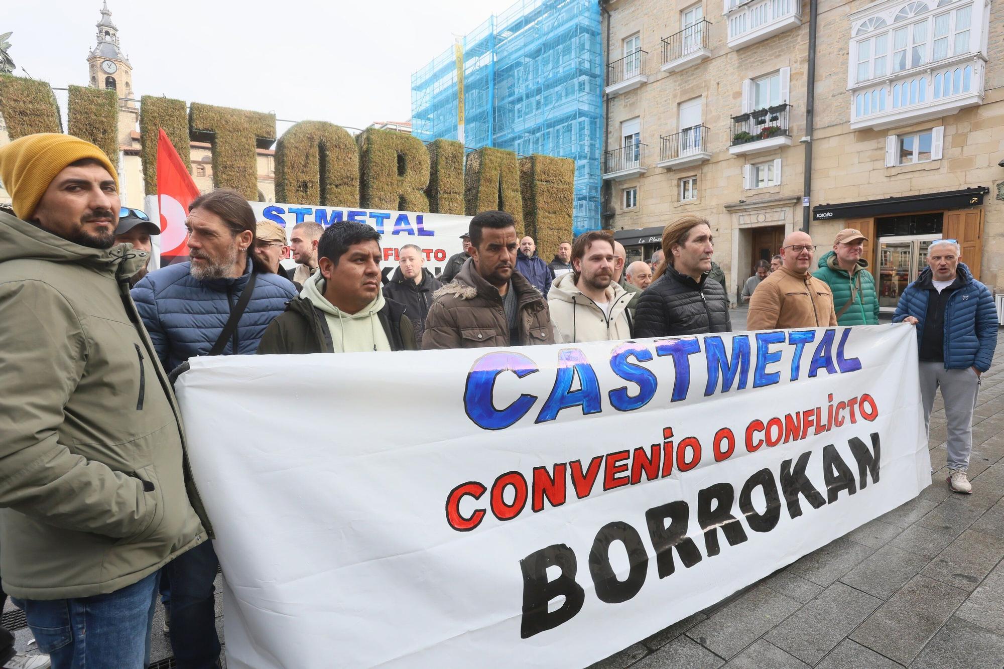 En imgenes: Trabajadores de Castmetal se manifiestan por Vitoria