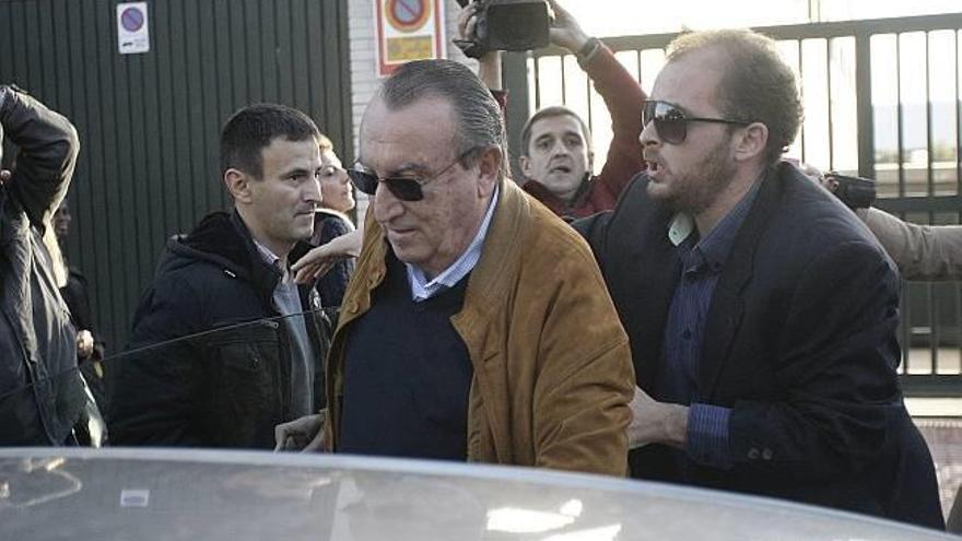 El ex presidente de la Diputación y del PP de Castellón, Carlos Fabra, hoy en la Audiencia de Castellón