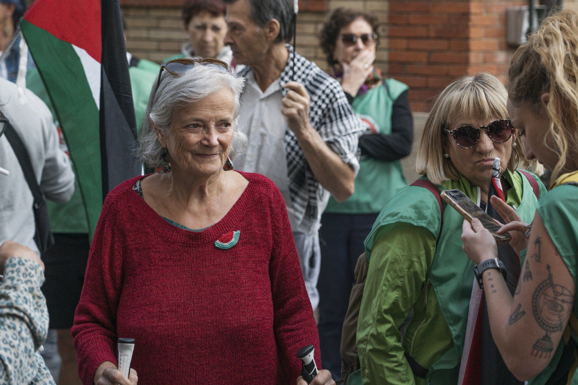 Fotos de la marcha pro Palestina 'Ibaitik Itsasora' en Tudela