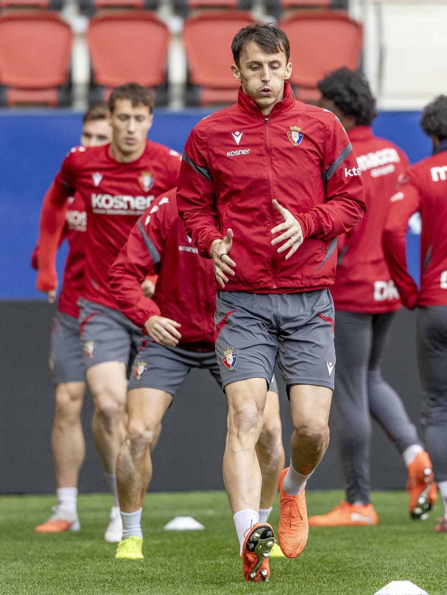 Osasuna prepara en El Sadar el partido del sábado ante el Barça