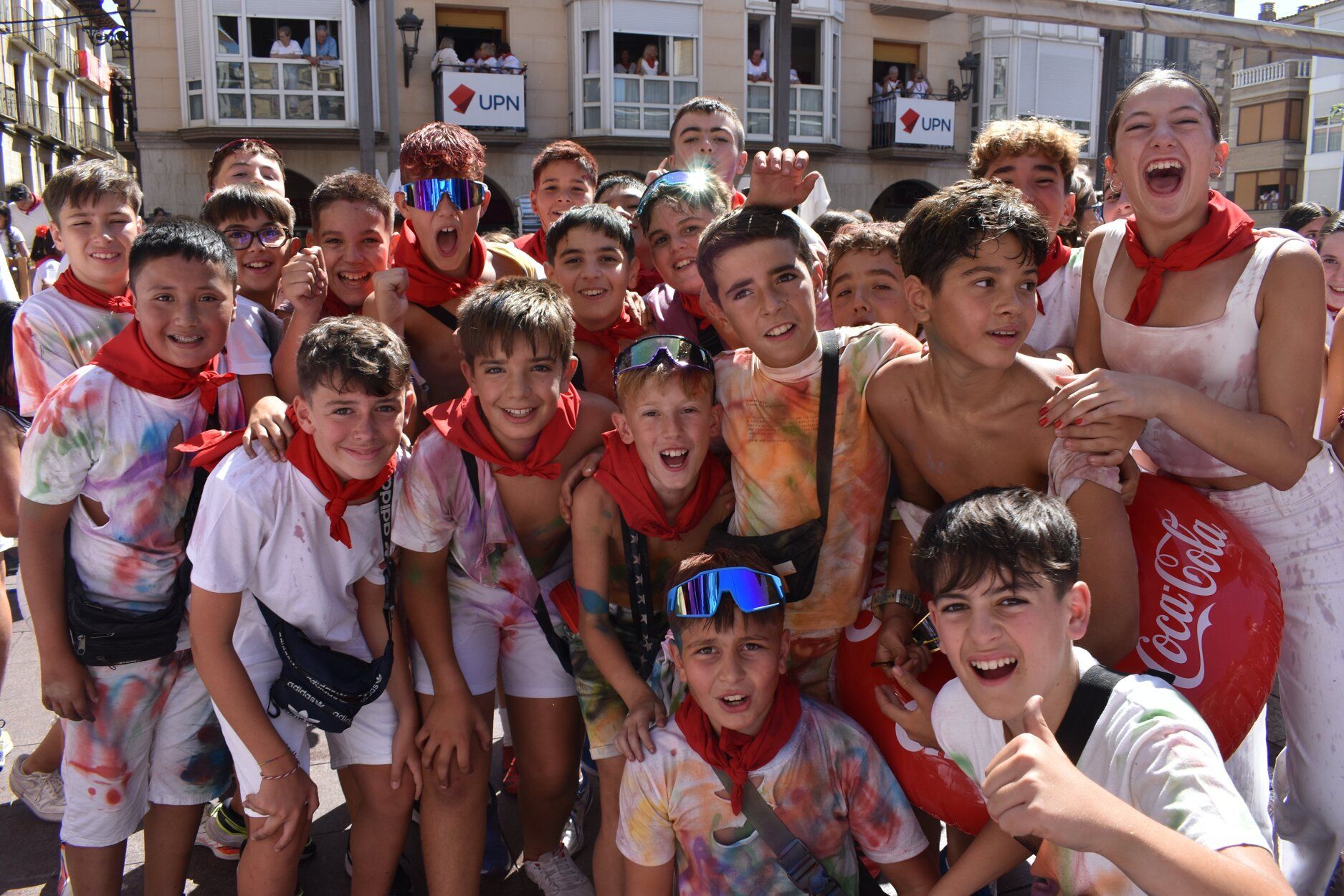 Fotos del chupinazo de fiestas de Peralta