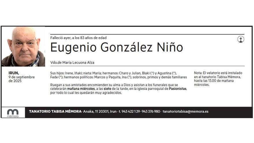 EUGENIO GONZALEZ NIÑO