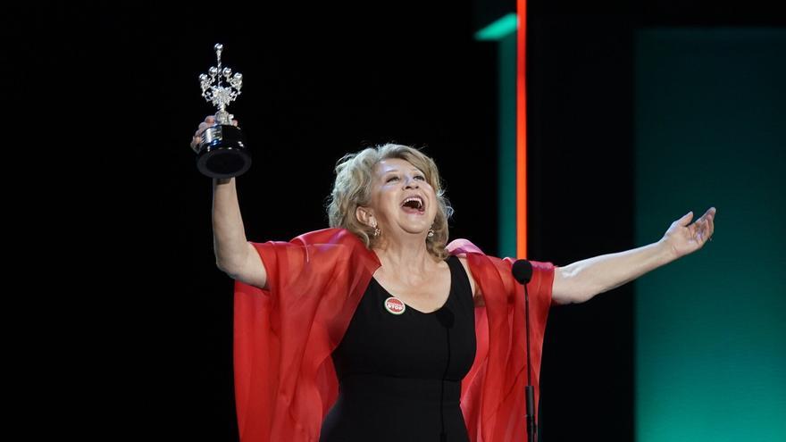 Esther García, Premio Donostia: “A las mujeres del cine nos queda mucho por hacer. ¡Ni un paso atrás, compañeras!”