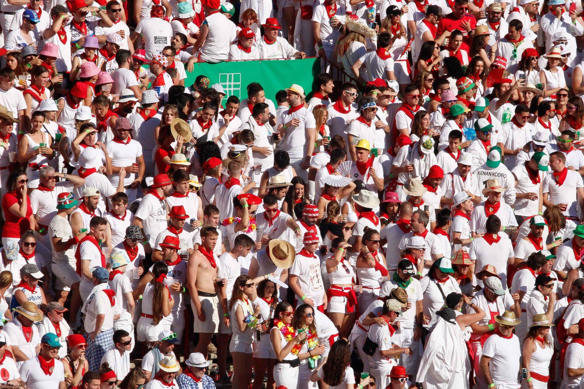 Ambiente en la Plaza de Toros el día 8 de julio