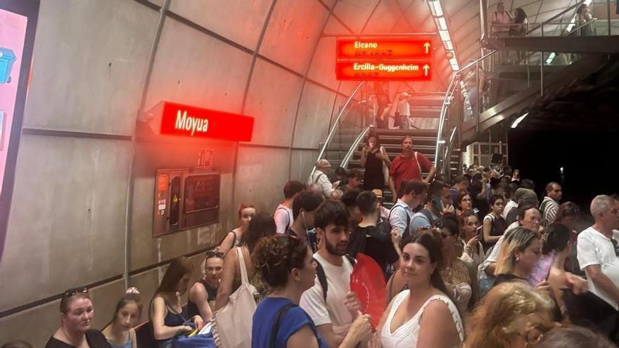 Solucionados los retrasos generalizados en toda la red de Metro Bilbao