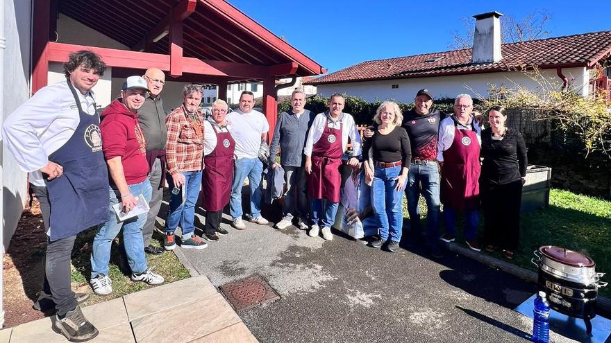 Uno de los momentos del congreso de Cocina Vasca tradicional celebrado en Sara.
