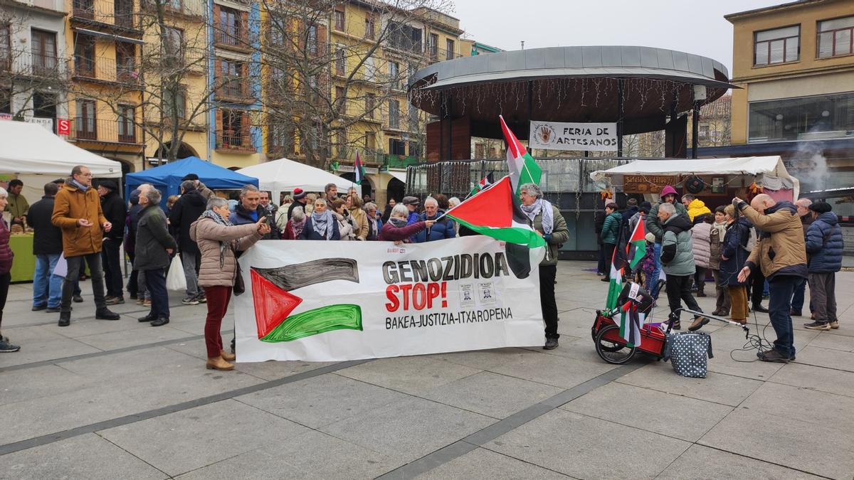 Lizarra, contra la ocupación de Palestina.