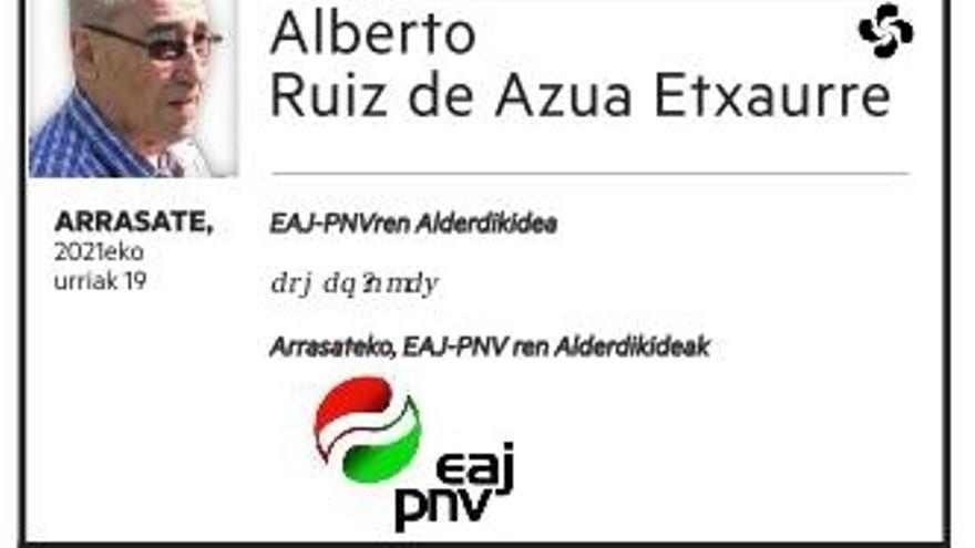 Alberto Ruiz de Azua Etxaurre