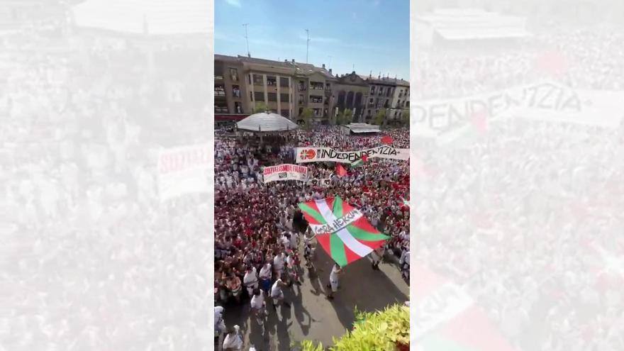 La peña El Empuje da inicio a las fiestas de Tafalla