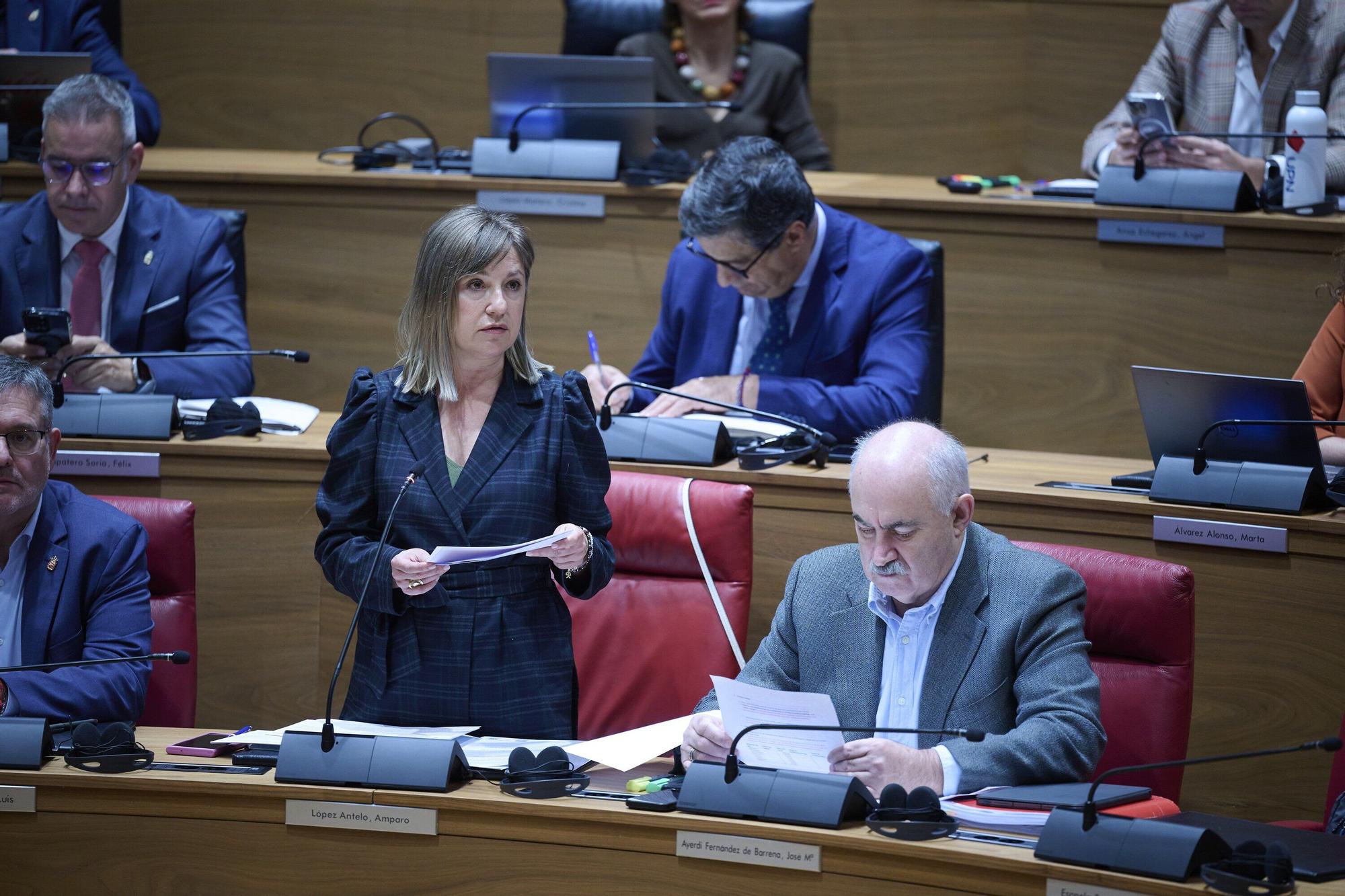 Fotos del pleno del Parlamento de Navarra de este 6 de noviembre