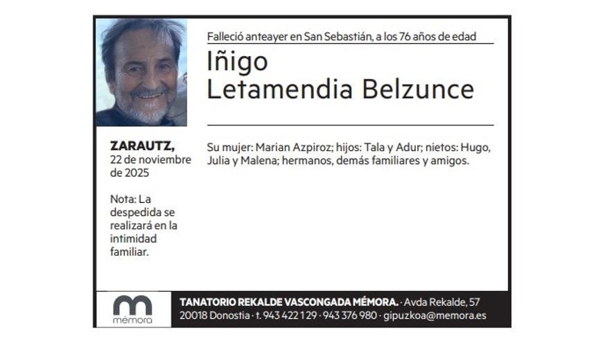 Iñigo Letamendia Belzunce