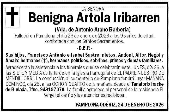 Benigna Artola Iribarren