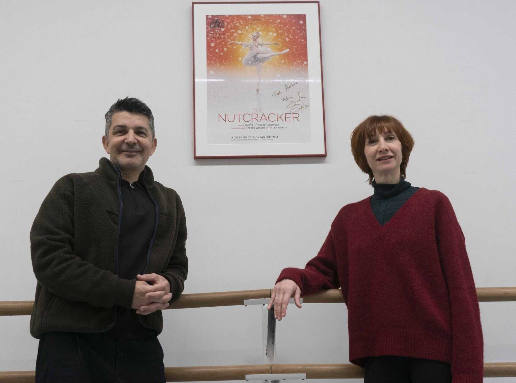 Juan Carlos Ajenjo y Sonsoles Jiménez en el conservatorio gasteiztarra.