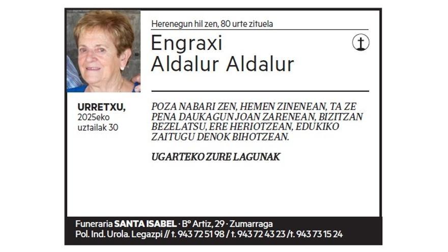 ENGRAXI ALDALUR ALDALUR