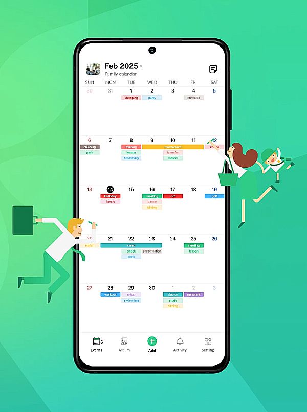 Imagen de la app Timetree.