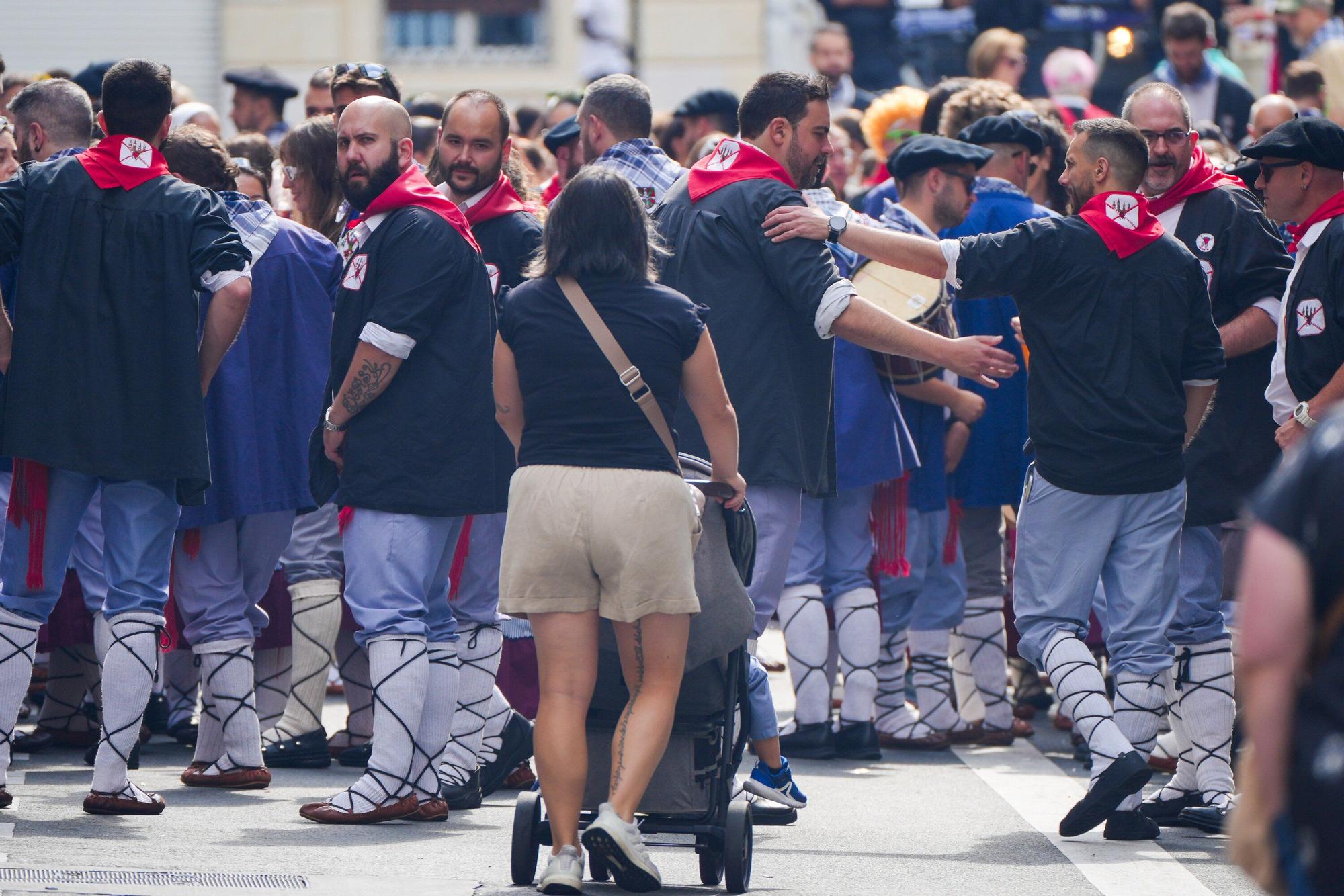 Ambiente en Vitoria el día de la Virgen Blanca