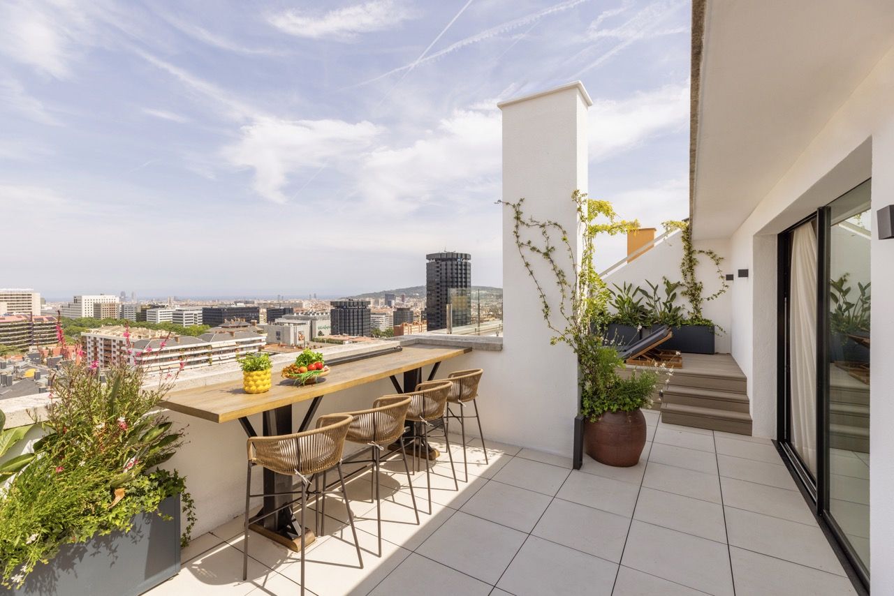 En imágenes:Un espectacular dúplex con vistas en Barcelona
