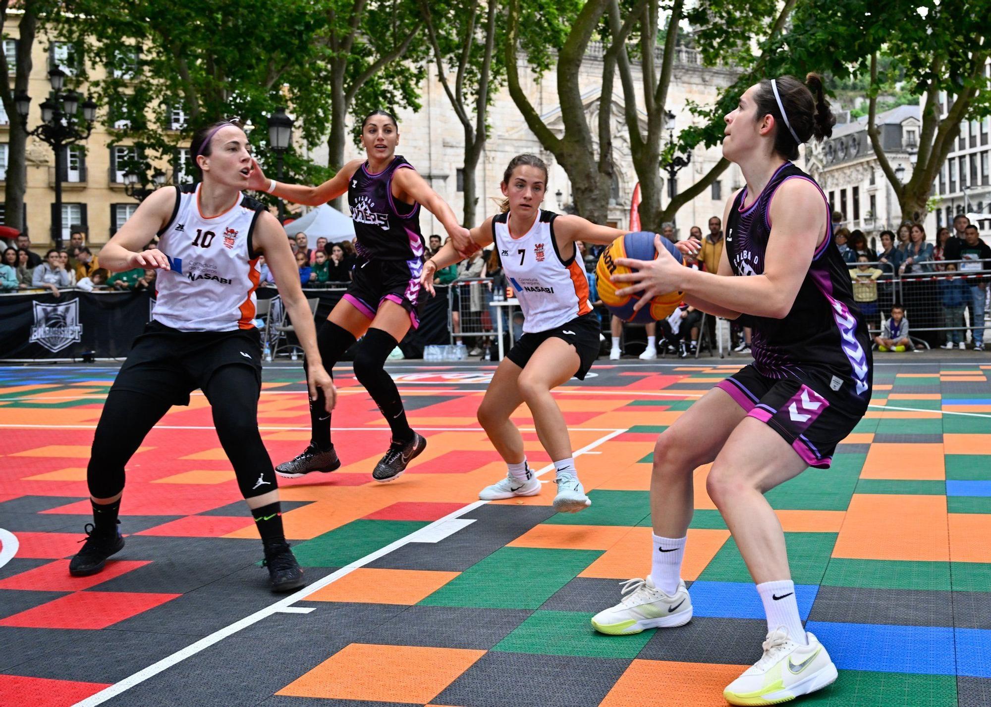 En imágenes: Bilbao se sube al carro del baloncesto 3x3