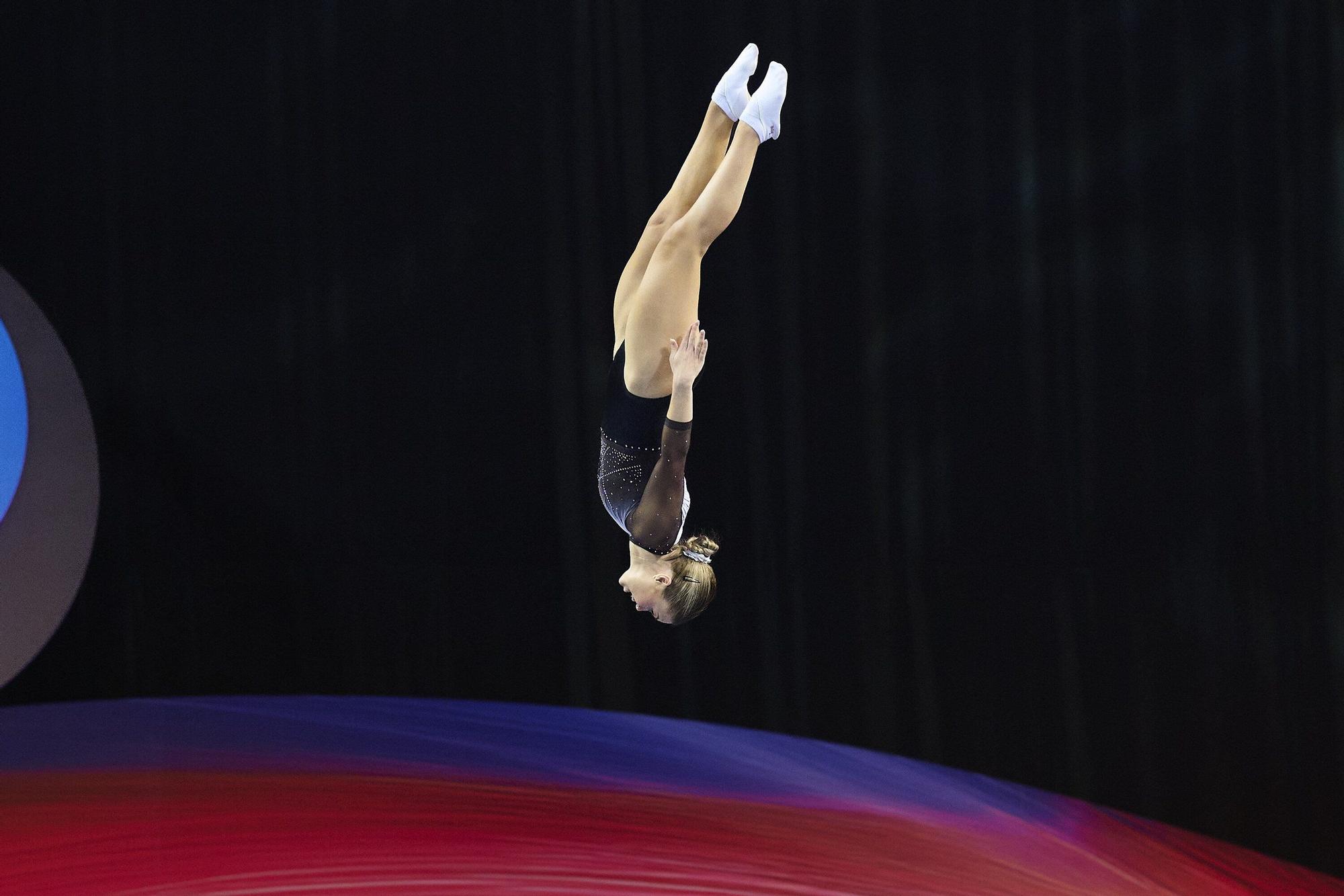 Las fotos más espectaculares del Mundial de gimnasia de trampolín en Pamplona