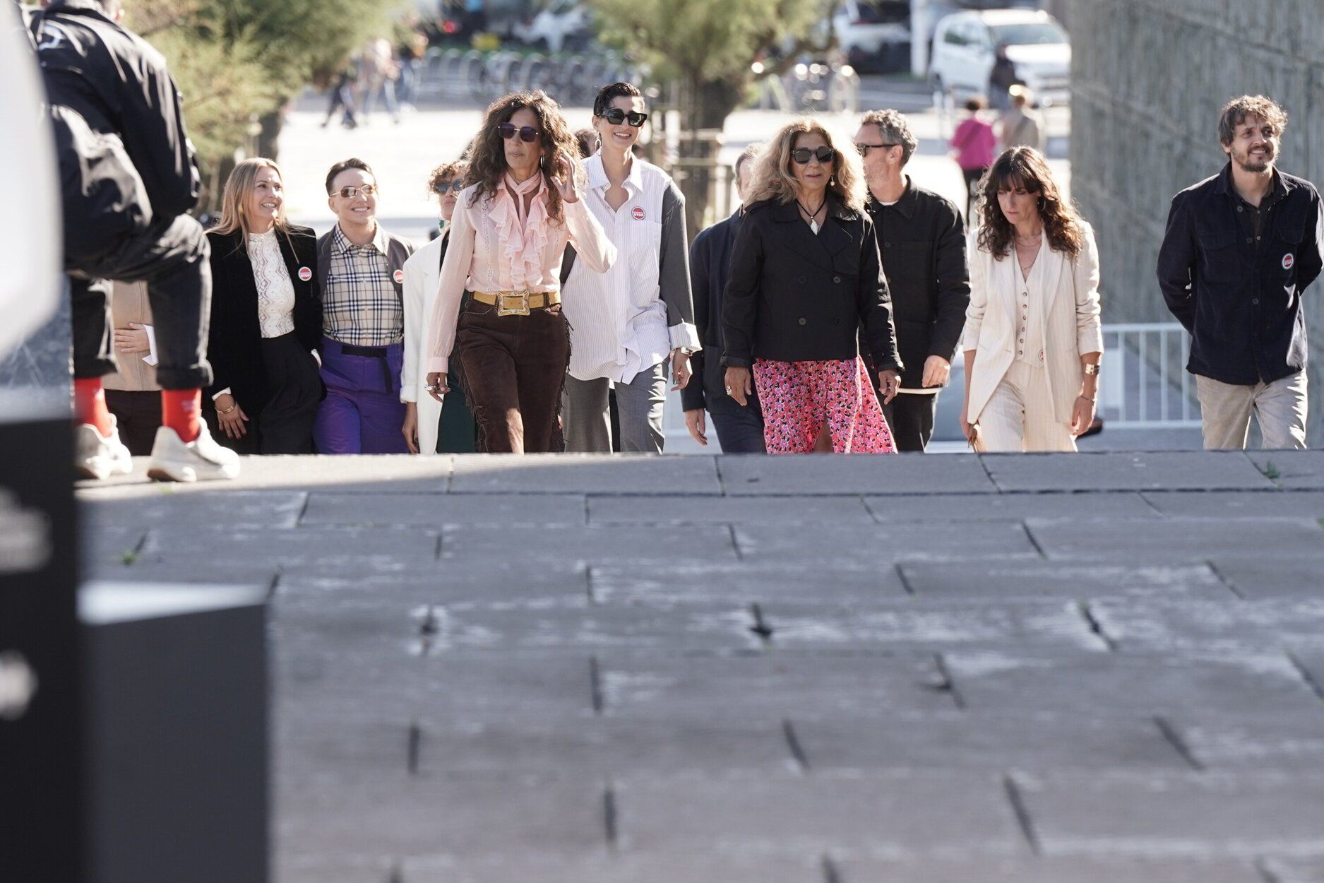 Rosario, Lolita y Alba Flores llegan al photocall del Zinemaldia