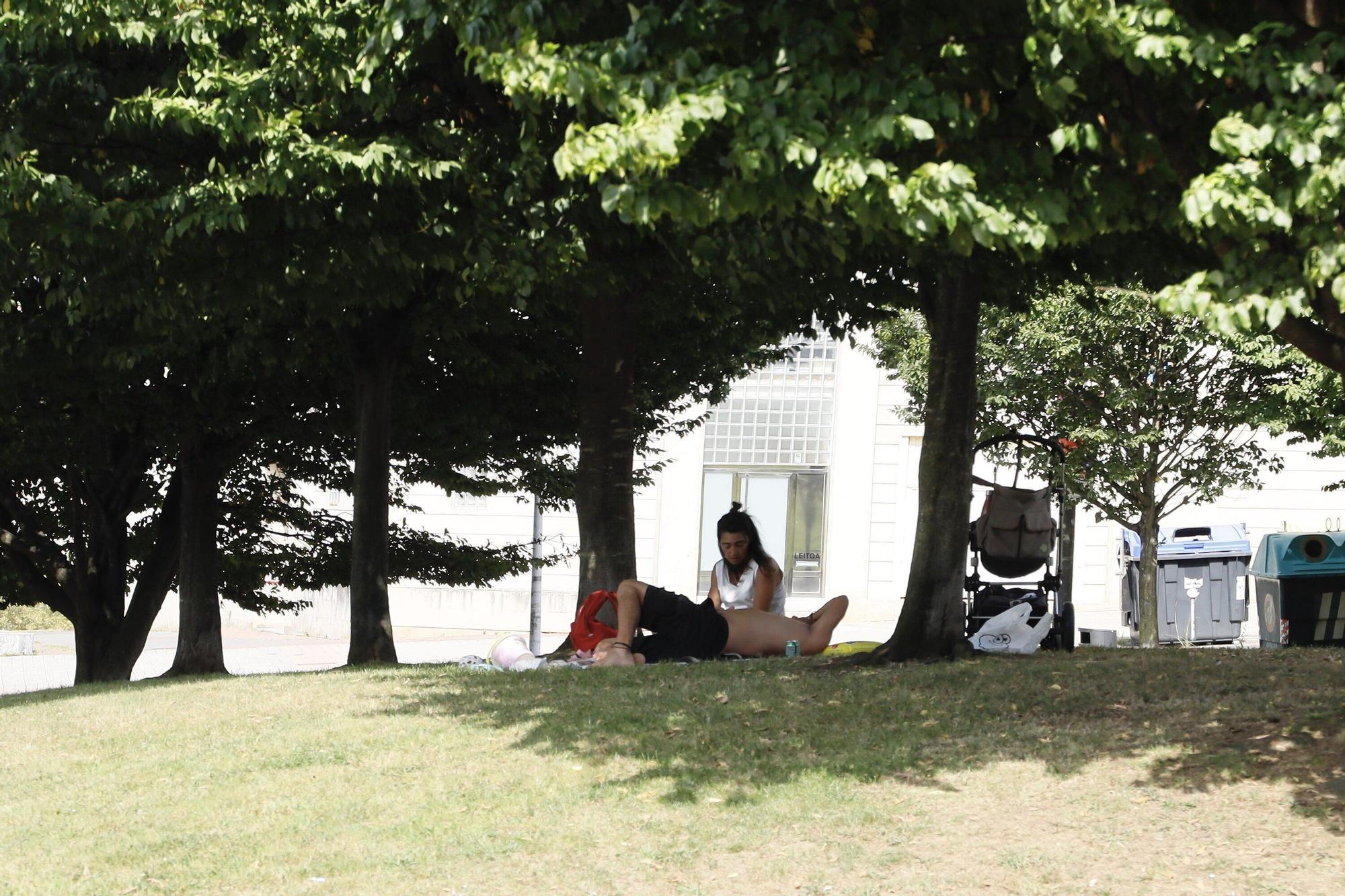 En imágenes: Bizkaia, en alerta por calor extremo: hasta 38 grados en el interior