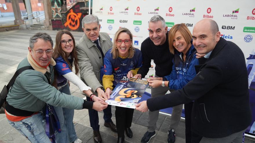Presentan en la plaza de Rekalde la carrera popular de Navidad:  la San Silvestre Bilbaina