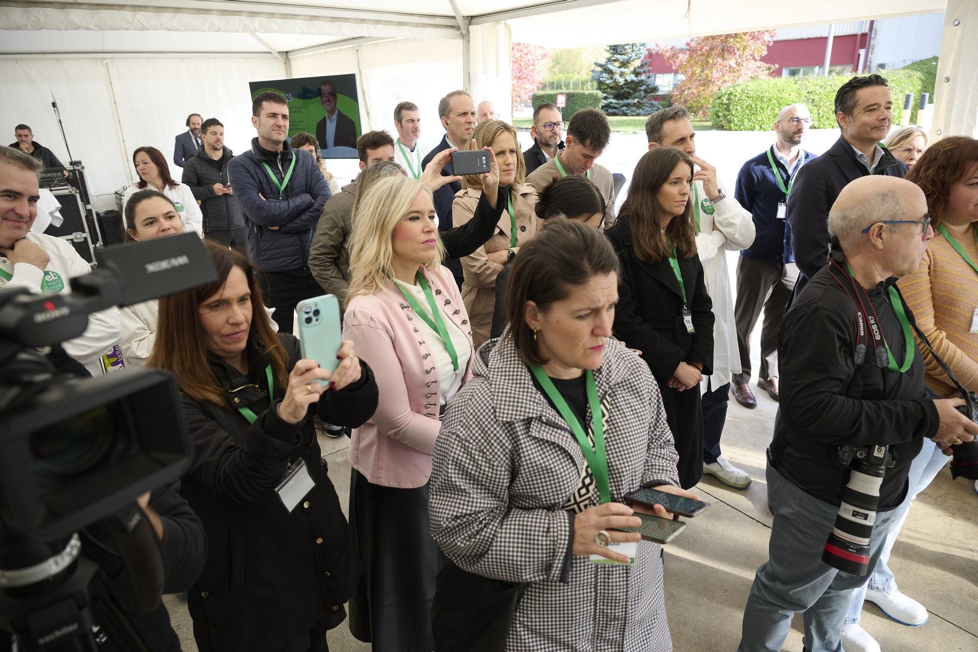 Fotos de la visita a la fábrica en Iraizotz de Grupo Bel