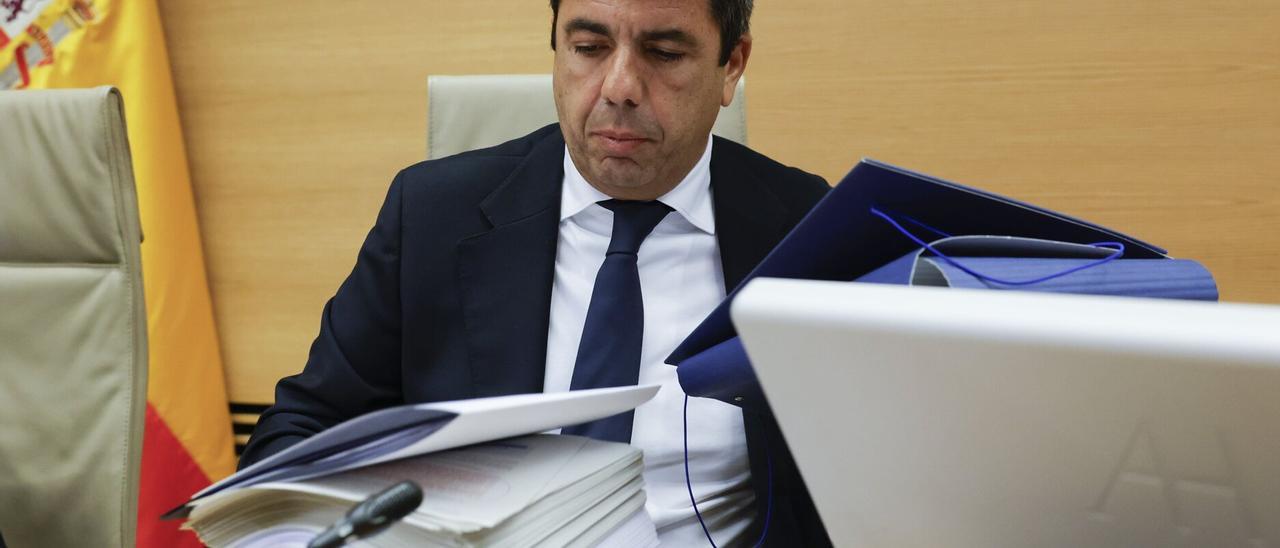 Mazón, ante la comisión de investigación del Congreso por la gestión de la Dana