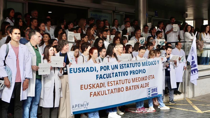 Médicos vascos en huelga exigen un estatuto marco propio, &quot;diseñado y negociado por la profesión&quot;
