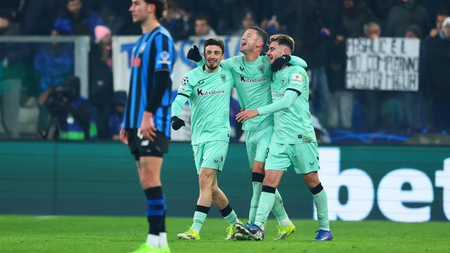 El Athletic revive a costa de la Atalanta
