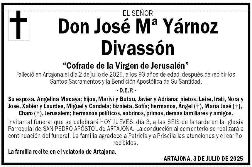 José Mª Yárnoz Divassón