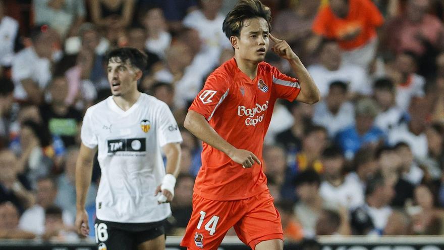 La Real debuta con un empate en Mestalla (1-1)