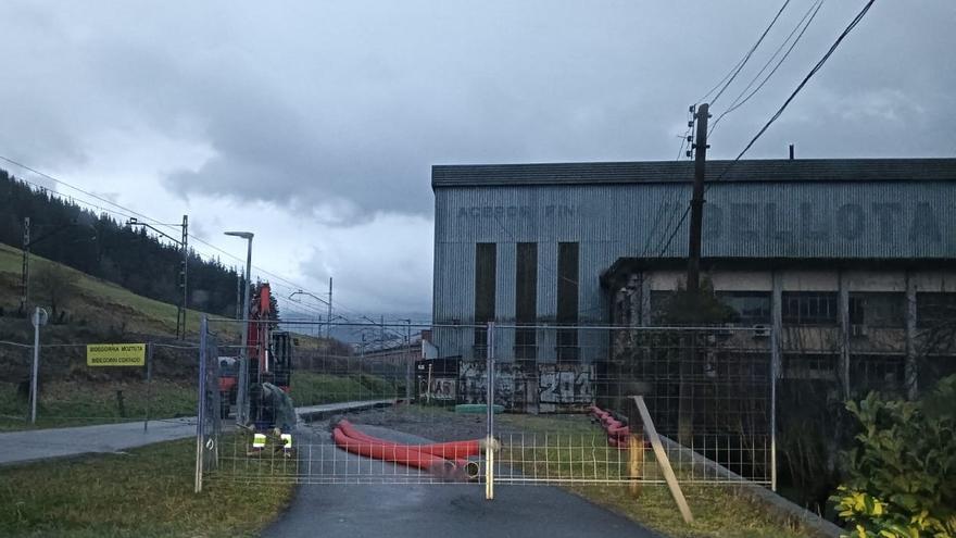 El bidegorri Urretxu-Legazpi, cortado hasta el 20 de febrero