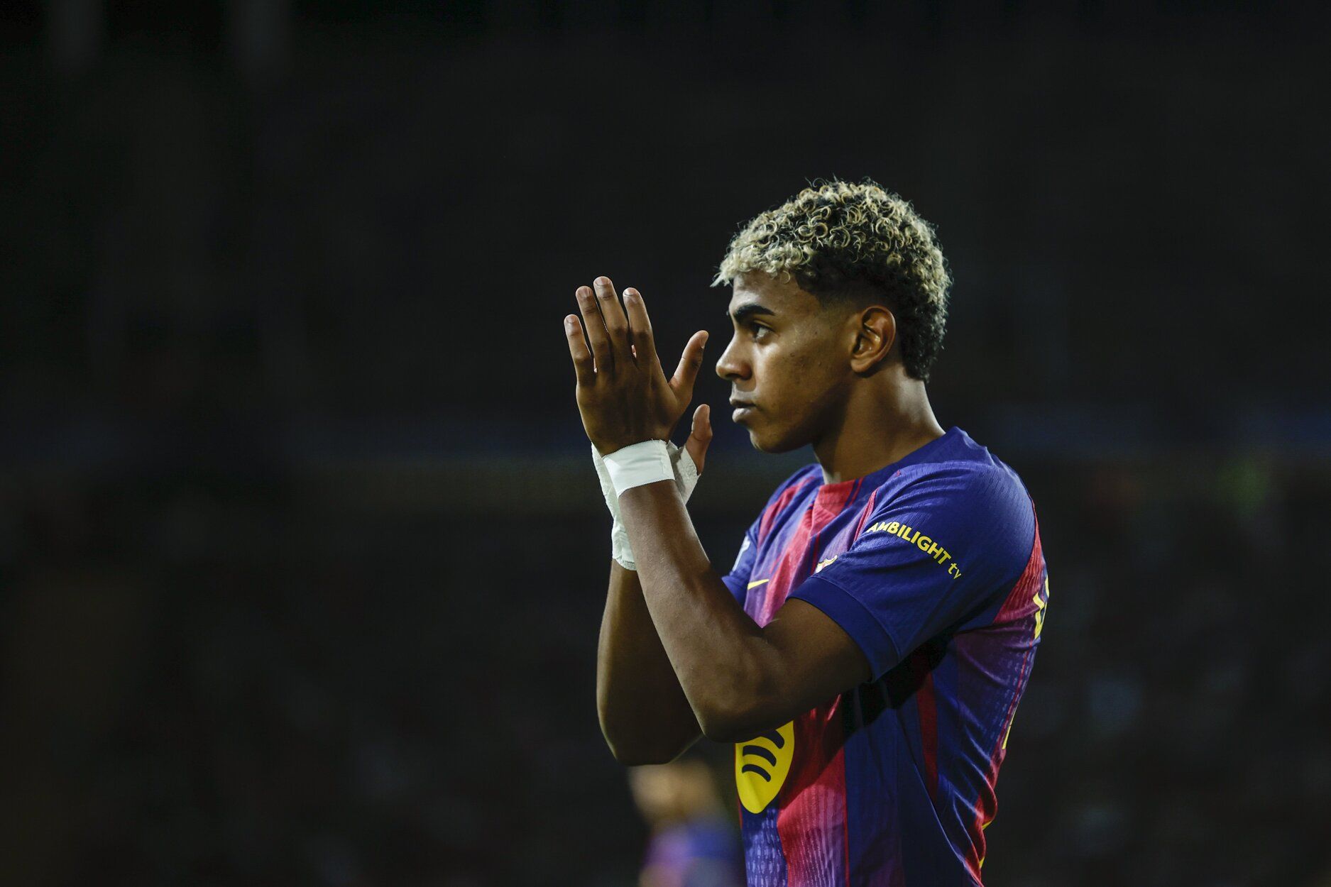 Imágenes del partido del Barcelona vs Olympiacos