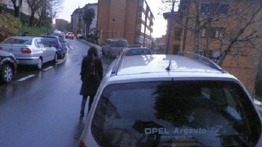 Imagen del barrio de Yanci, uno de cuyos problemas es la falta de aparcamiento.