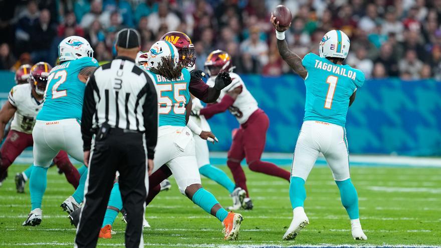 Los Dolphins ganan en la prórroga (16-13) a los Commanders en el histórico primer partido de la NFL en España