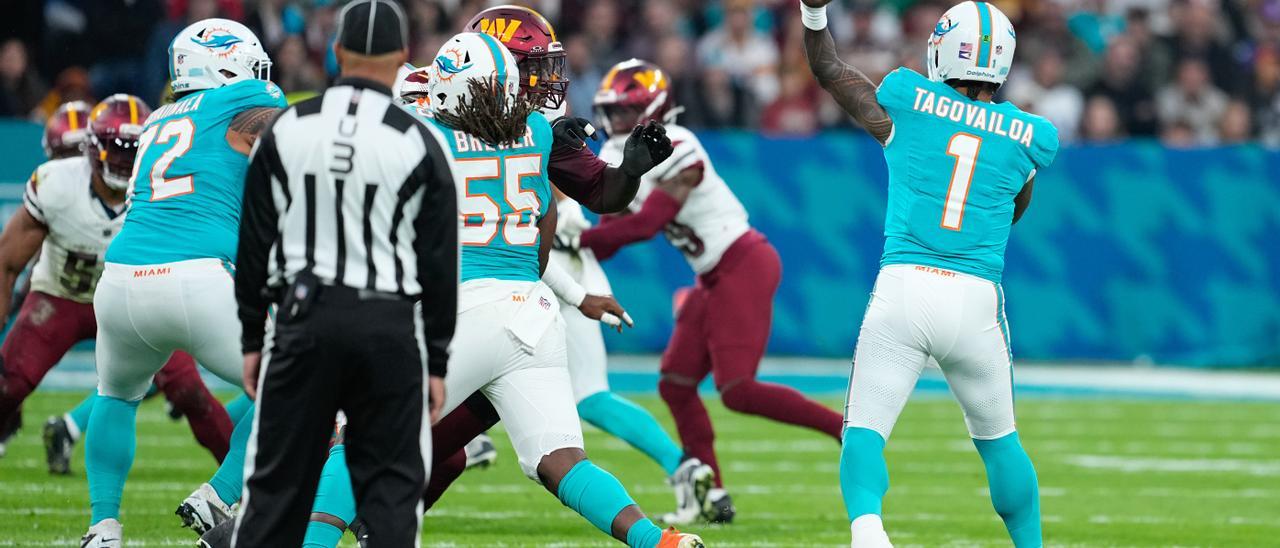 En imágenes: Los Dolphins ganan en la prórroga (16-13) a los Commanders en el histórico primer partido de la NFL en España