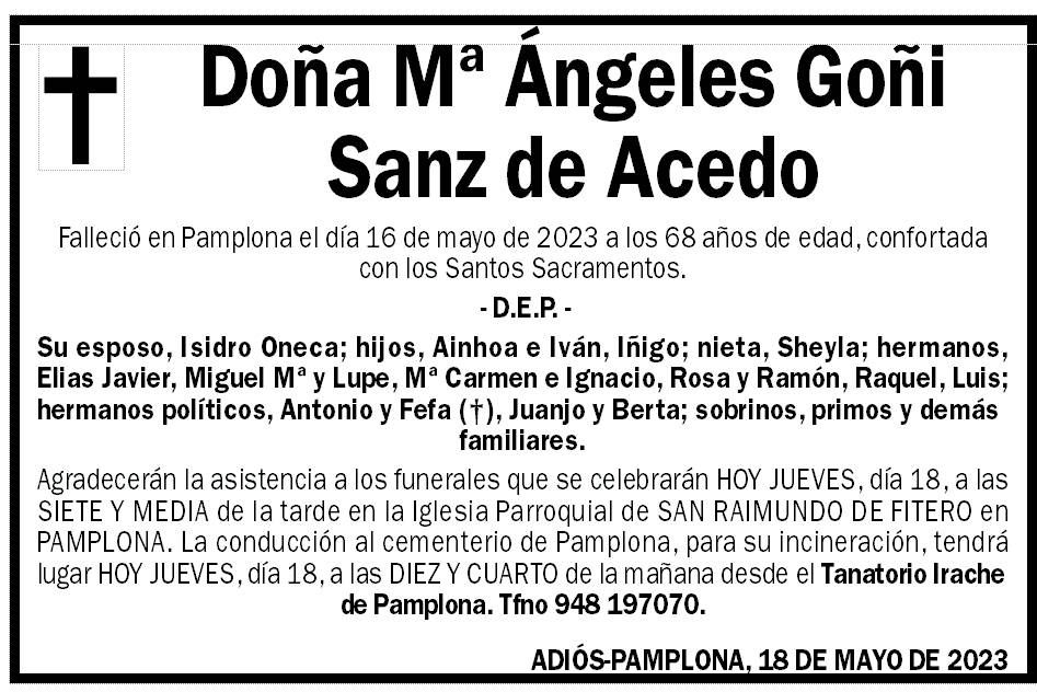 Mª Ángeles Goñi Sanz de Acedo
