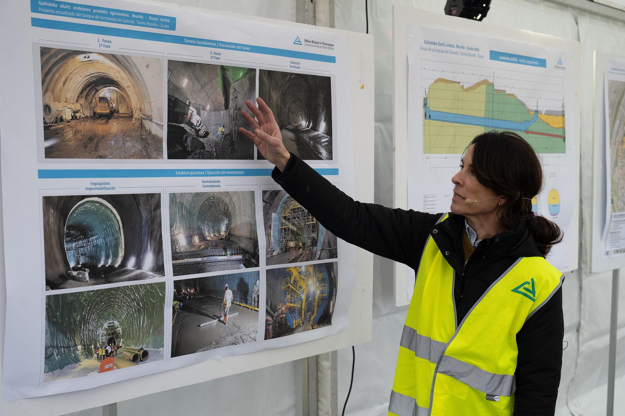 En imágenes: así es el tanque de tormentas de Galindo en Sestao