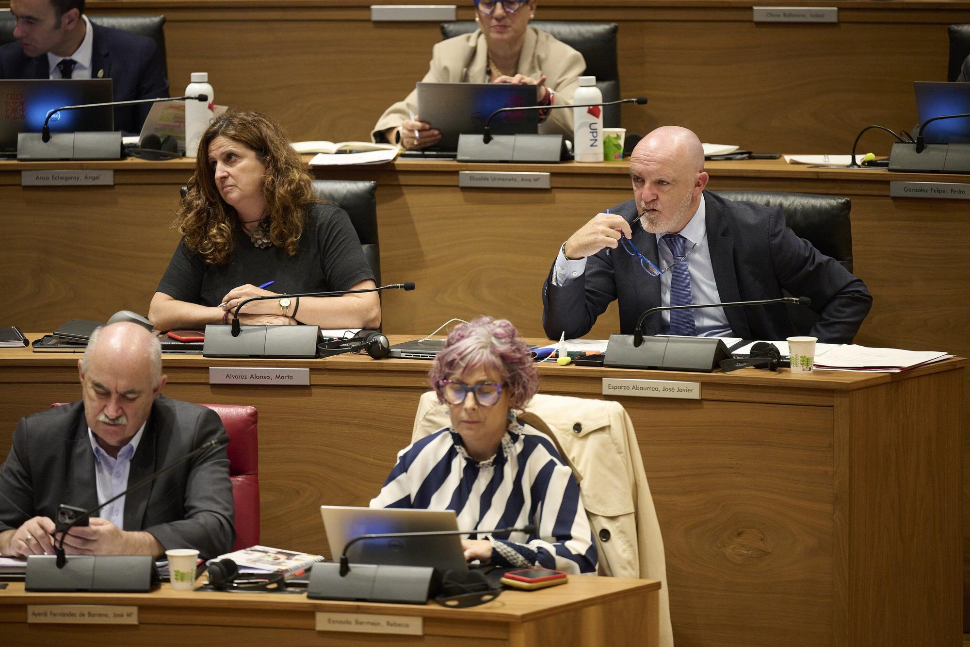 Fotos del pleno del Parlamento de Navarra (primero del curso 2025-26)