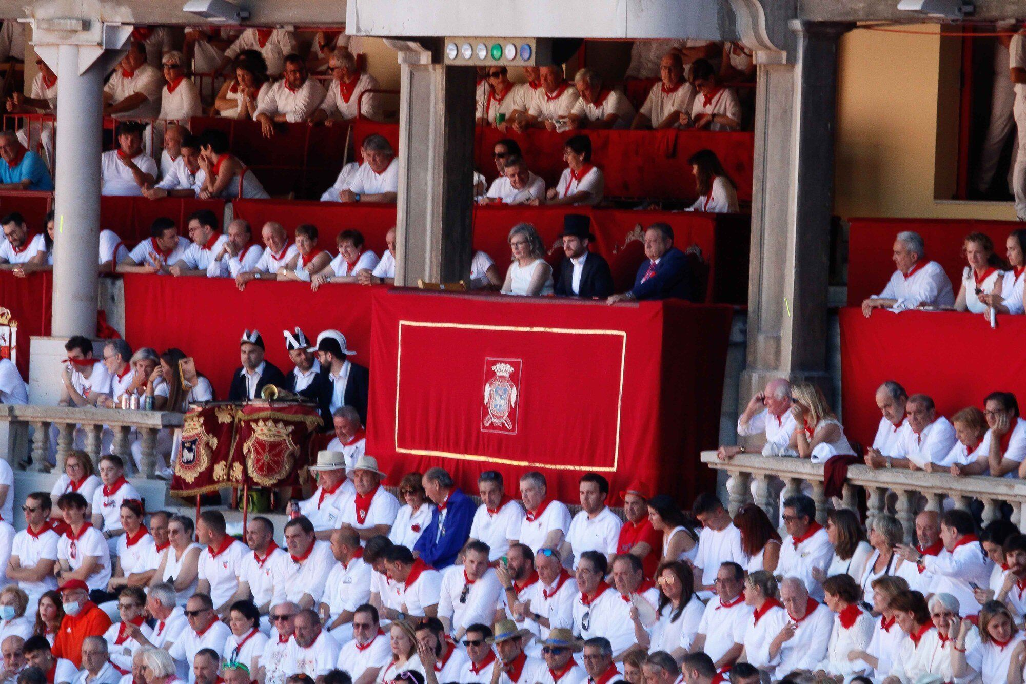 Ambiente en la Plaza de Toros el día 8 de julio