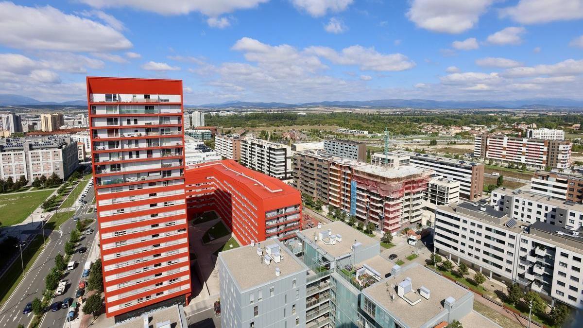 Imágenes en altura del barrio de Salburua